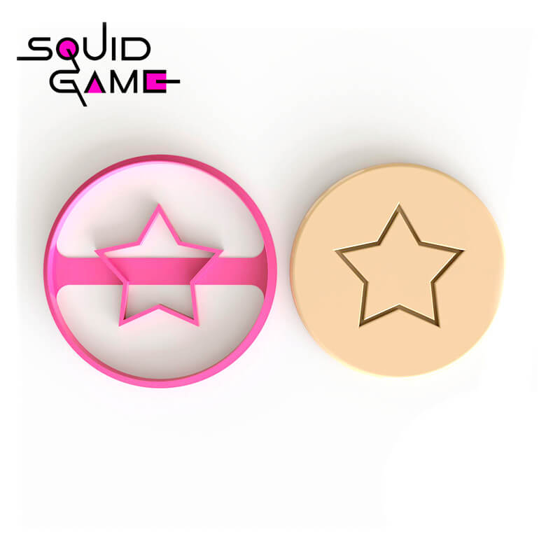 Резец за сладки Squid Game - звезда Резец за сладки Squid Game - звезда